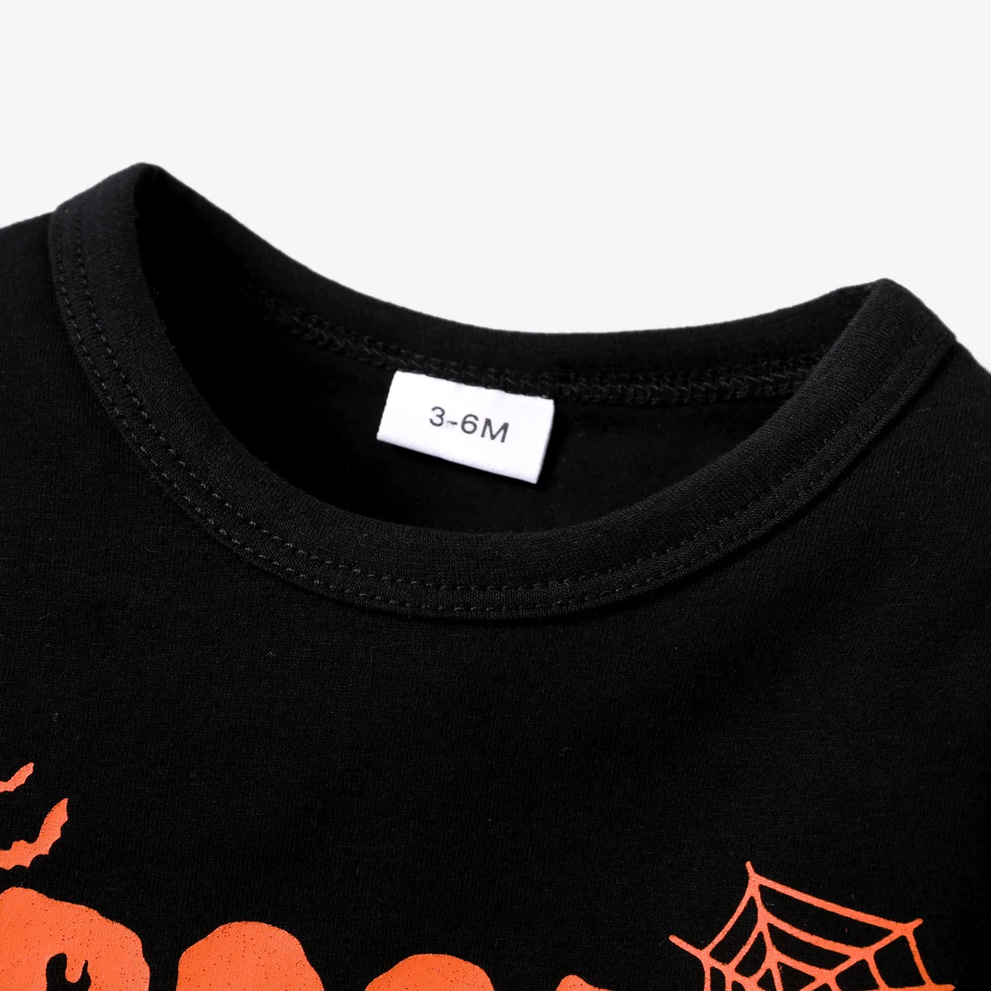 Baby Boy Halloween Childlike Letter Long Sleeve Top/Tee  image 3