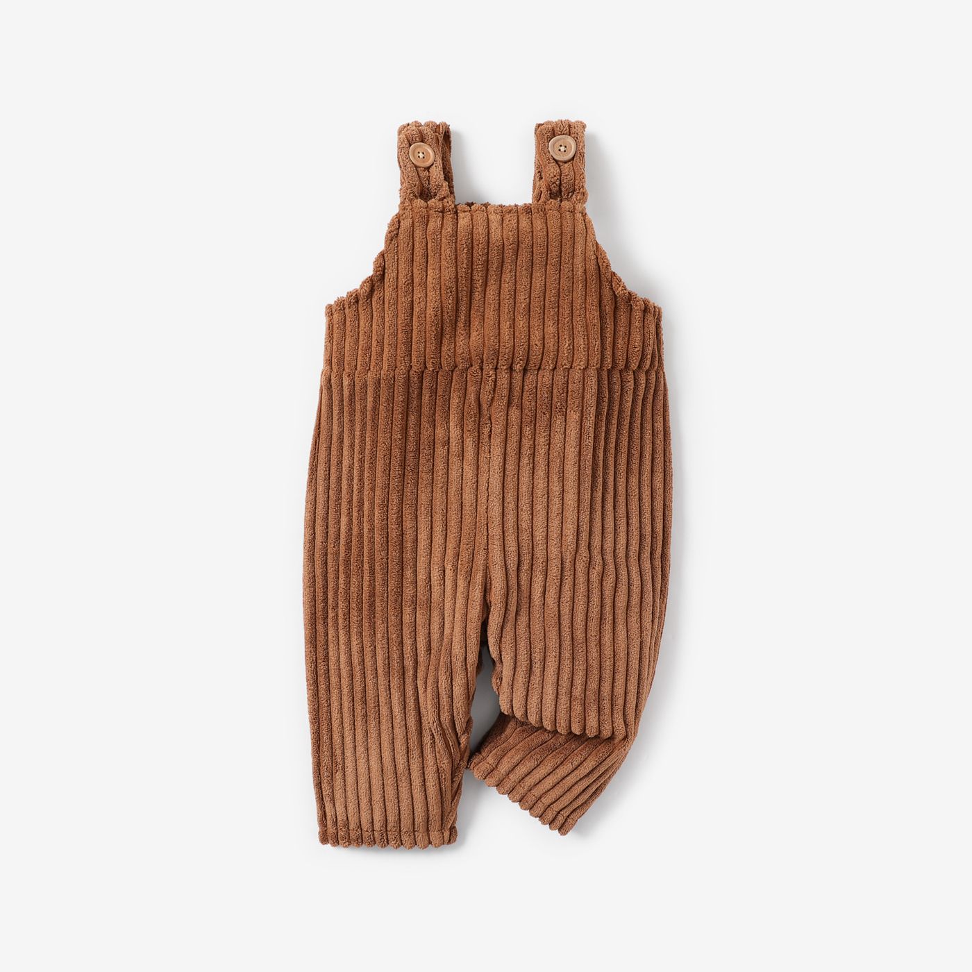 Baby Boy/Girl Solid Ribbed Fleece Overalls
