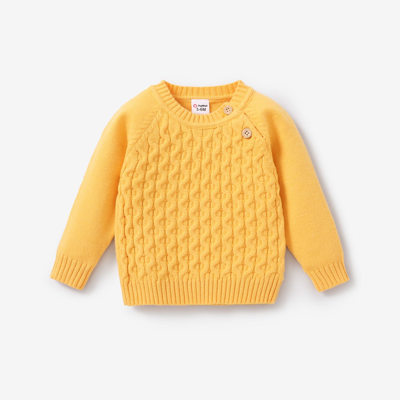 Baby Boy / Girl Button Texture Design Sweater