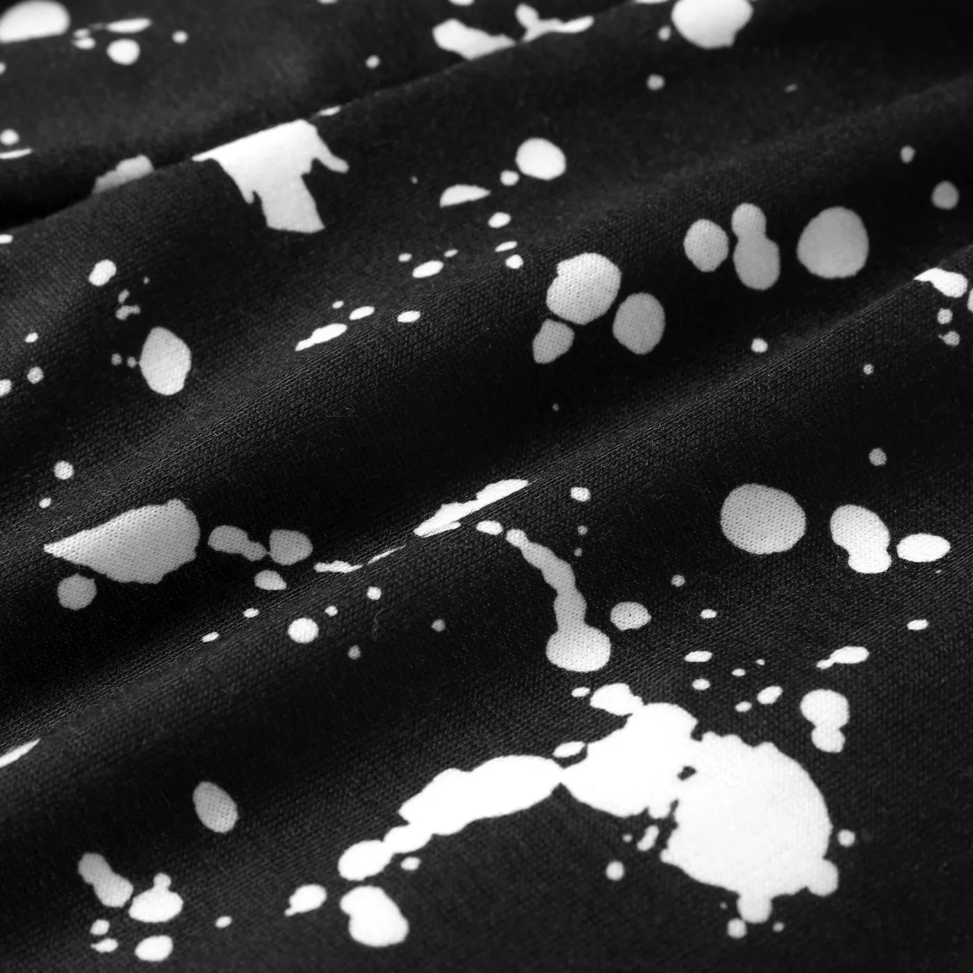 Baby Boy Casual Médio Opaco Poliéster Spandex Harem Calças Preto image 5