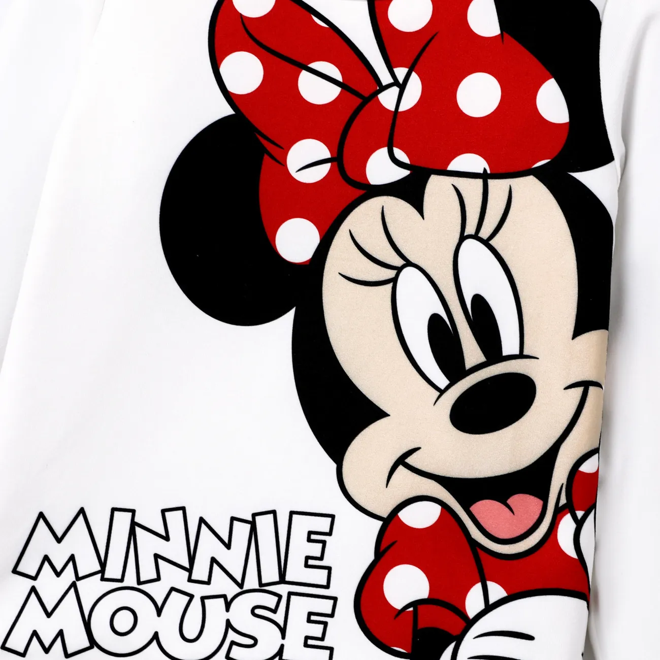 Disney Mickey and Friends Toddler/Kids Girl Cute Character Print Top and Mesh Skirt sets  White big image 1