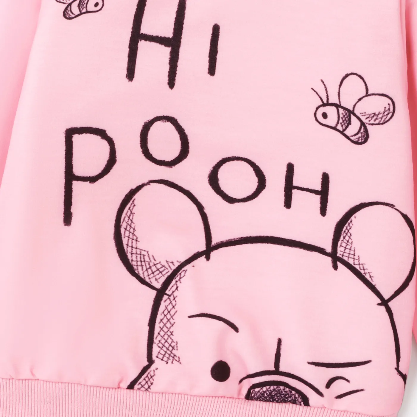 Disney Winnie the Pooh Toddler Girl Character Print Long-sleeve Sweatshirt Pink image 4
