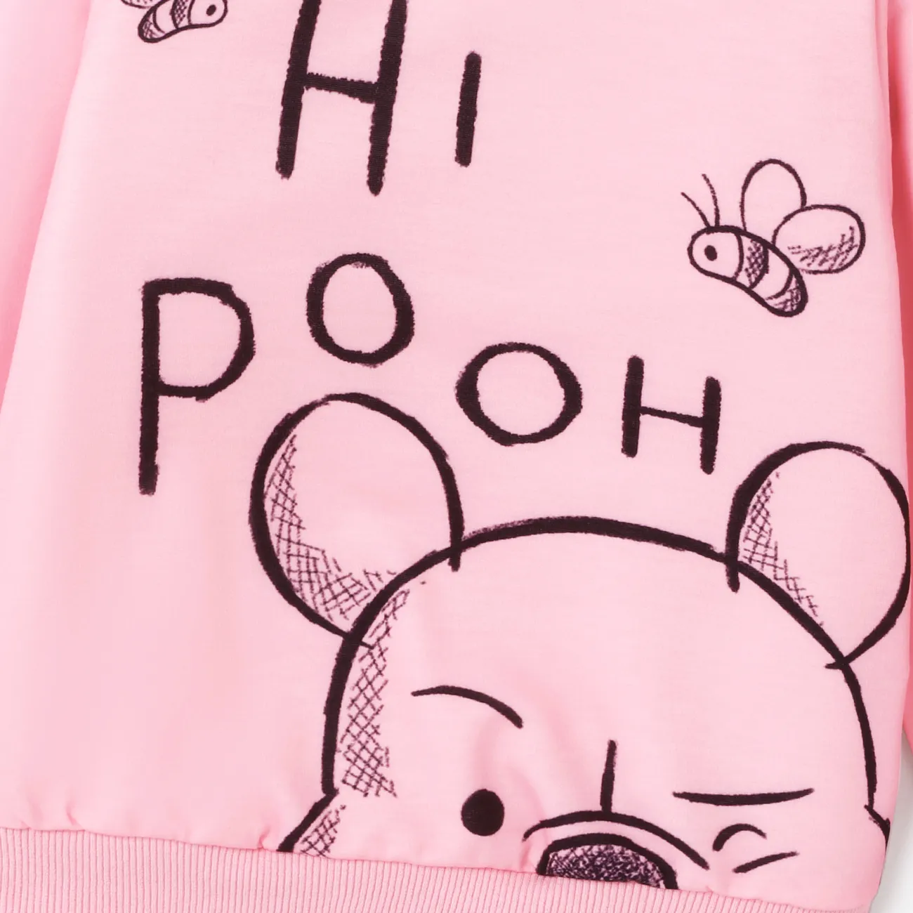 Disney Winnie the Pooh Unisexe Enfantin Sweat-shirt Rose big image 1