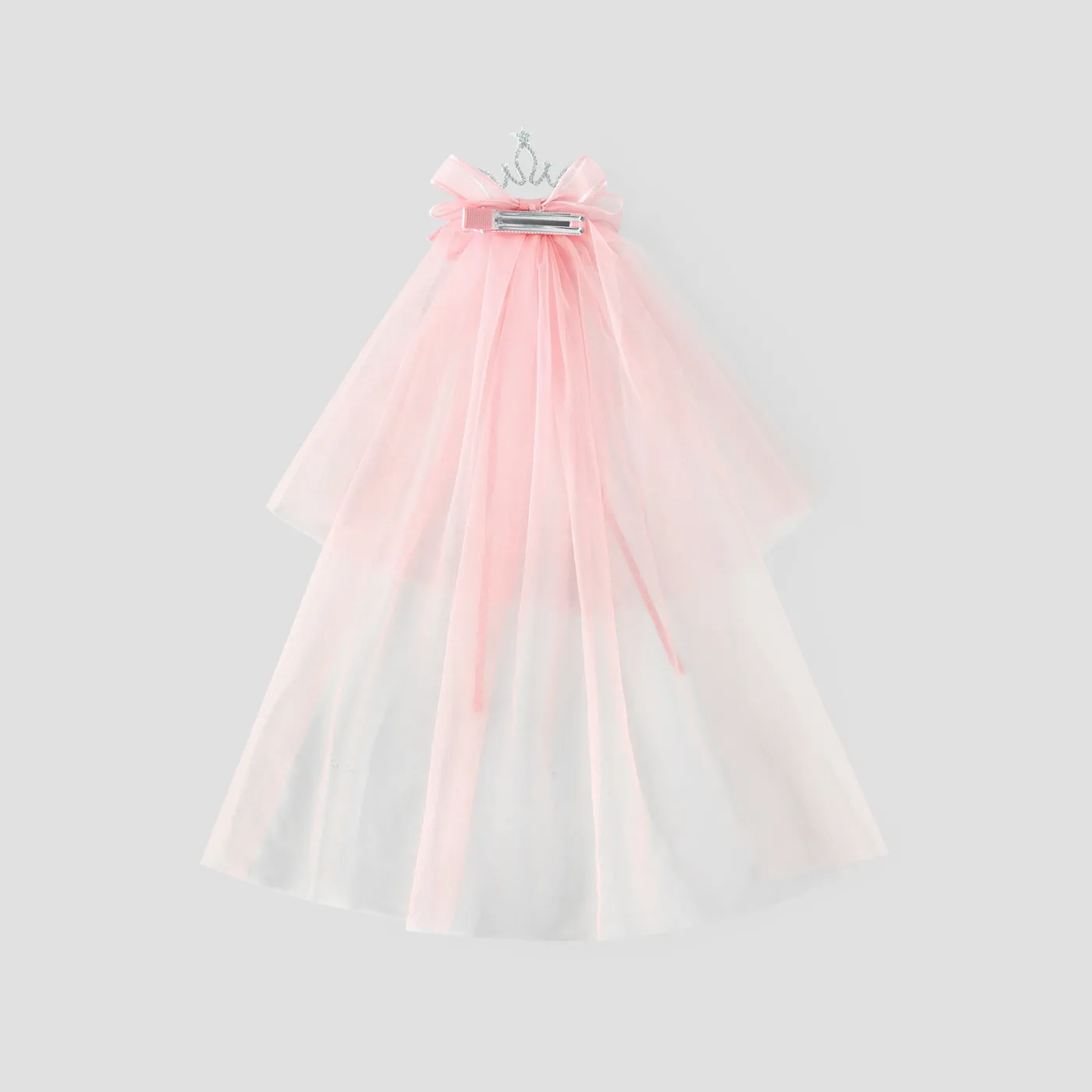 An exquisite crown veil for a sweet and elegant princess Pink image 2