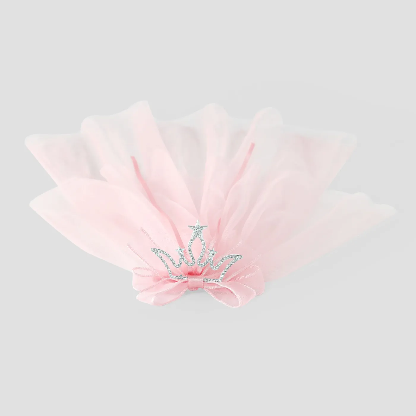 An exquisite crown veil for a sweet and elegant princess Pink image 3