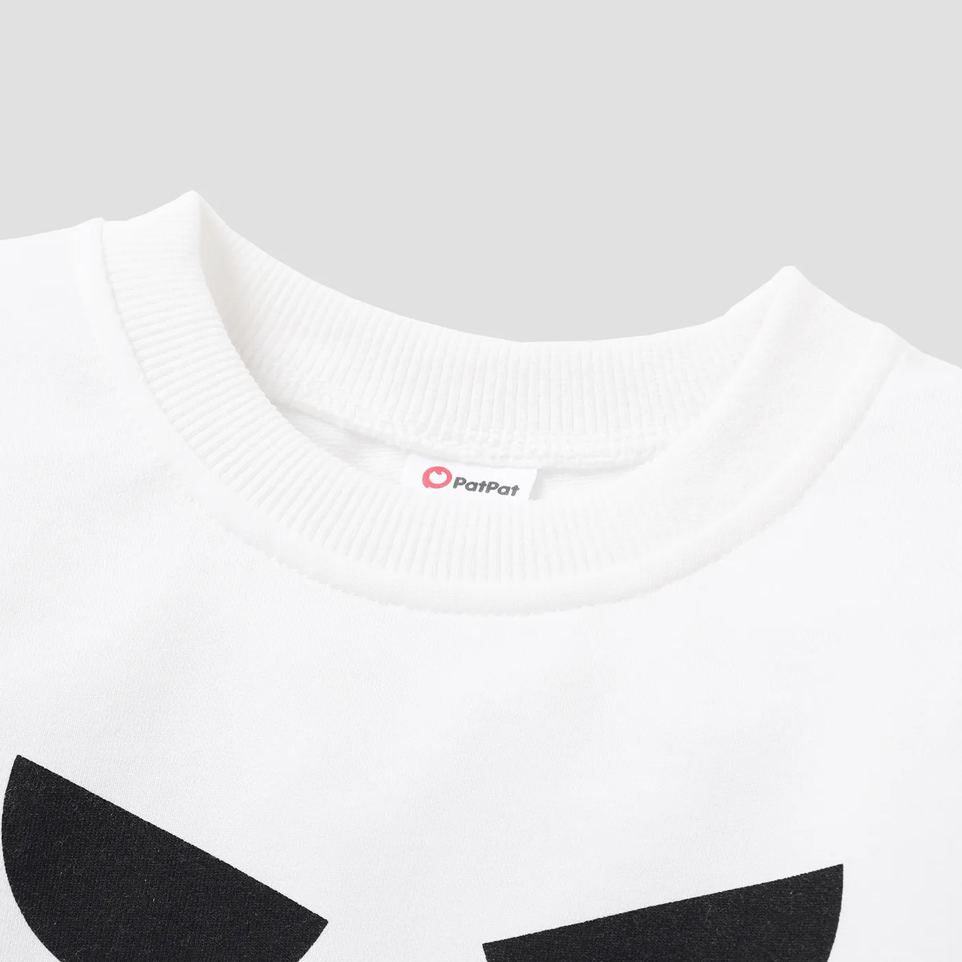 Toddler Girl/Boy Halloween Pattern Sweatshirt White image 4