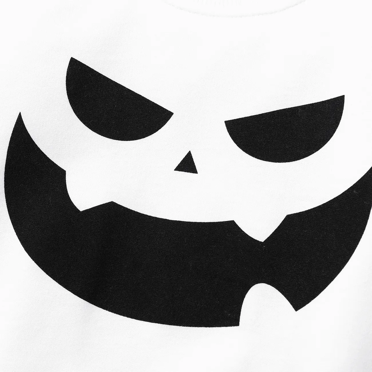 Halloween Enfant en bas âge Unisexe Tendance Sweat-shirt Blanc big image 1