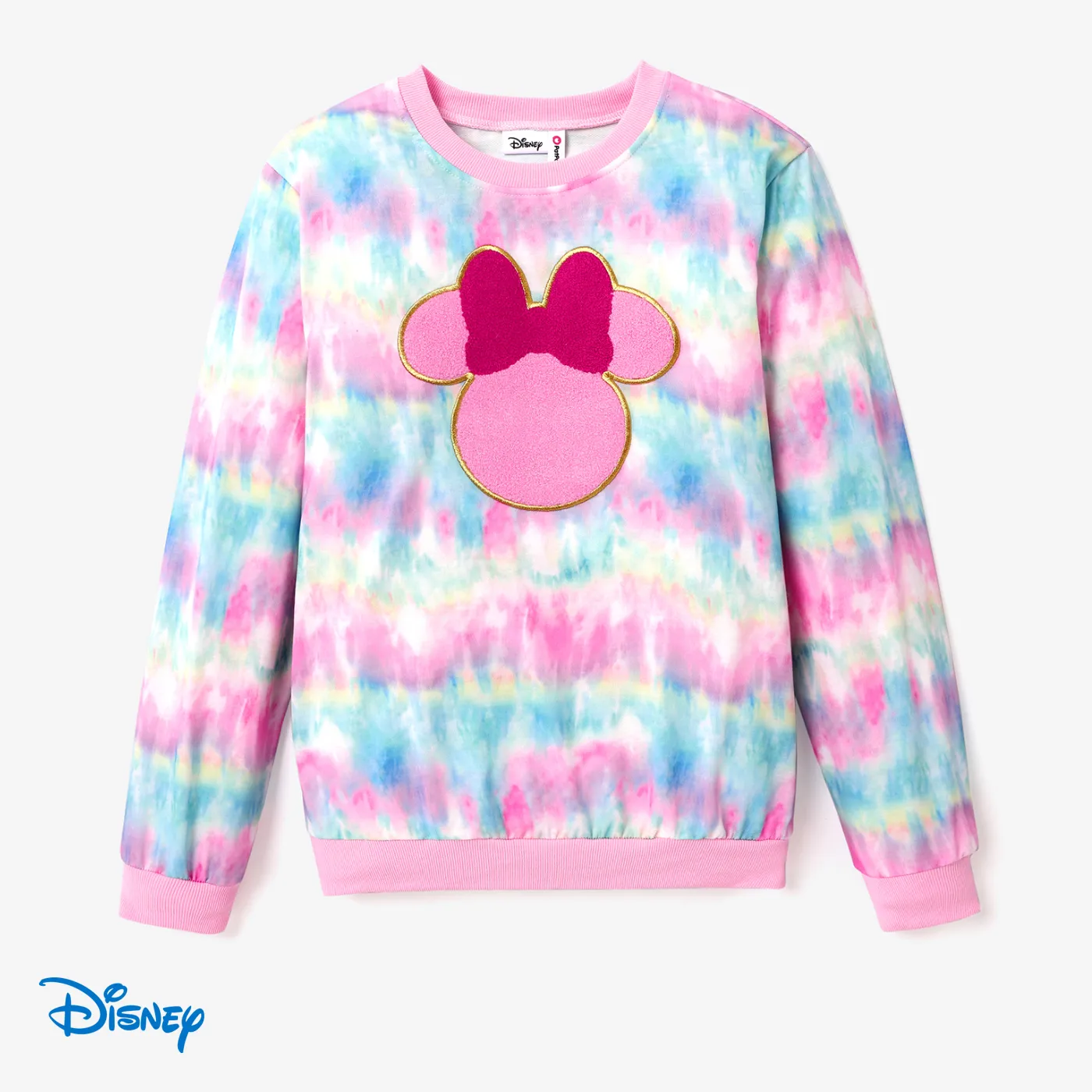 

Disney Mickey and Friends Family Matching Character Tie-dye Print Pullover Sweatshirt