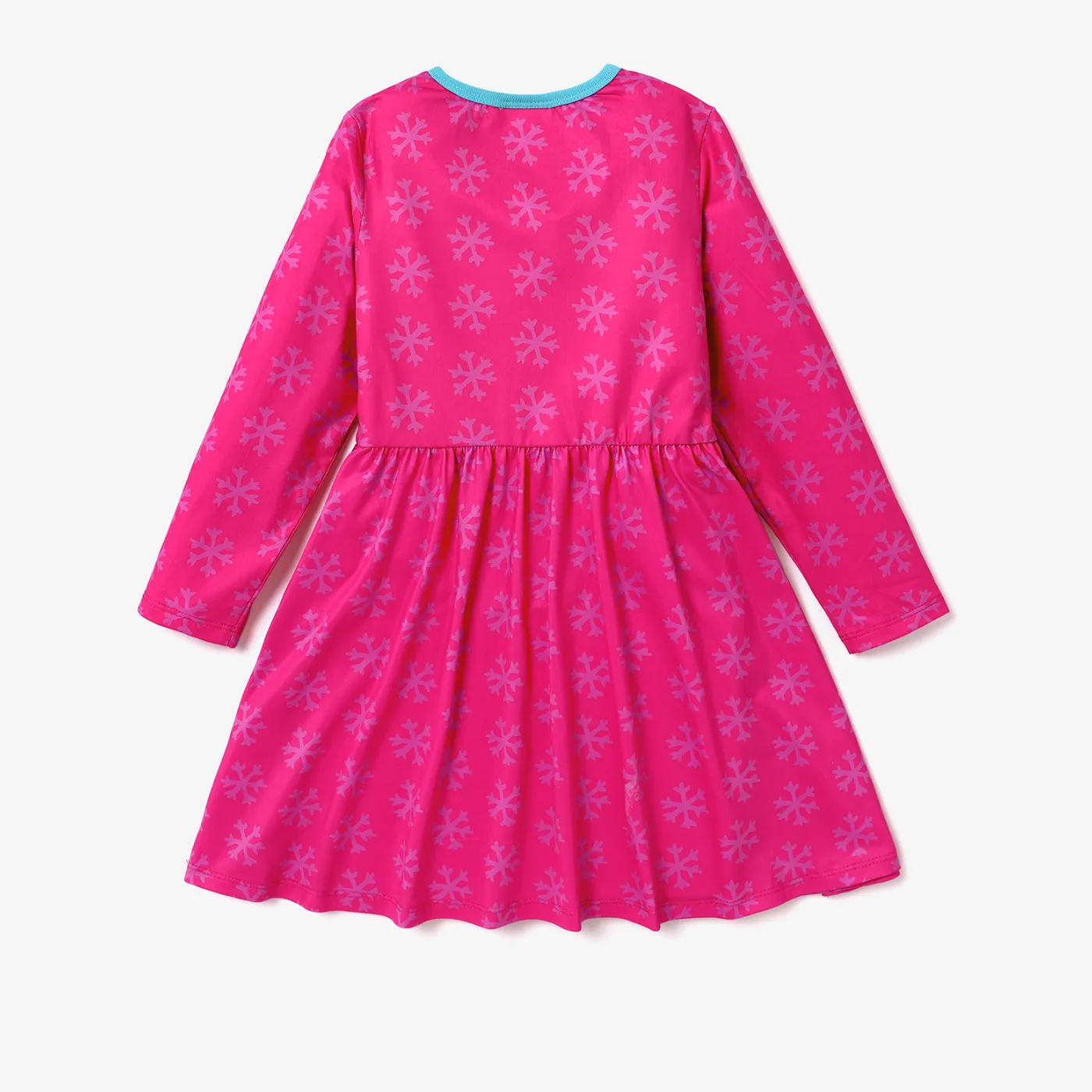 PAW Patrol Toddler Girl Christmas Character Print Long-sleeve Dress Hot Pink image 2
