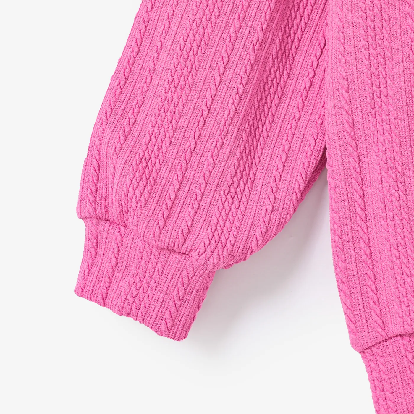 Kid Girl Avant-garde Solid Color Stand Collar Sweater/  Grid/Houndstooth Skirt   image 6