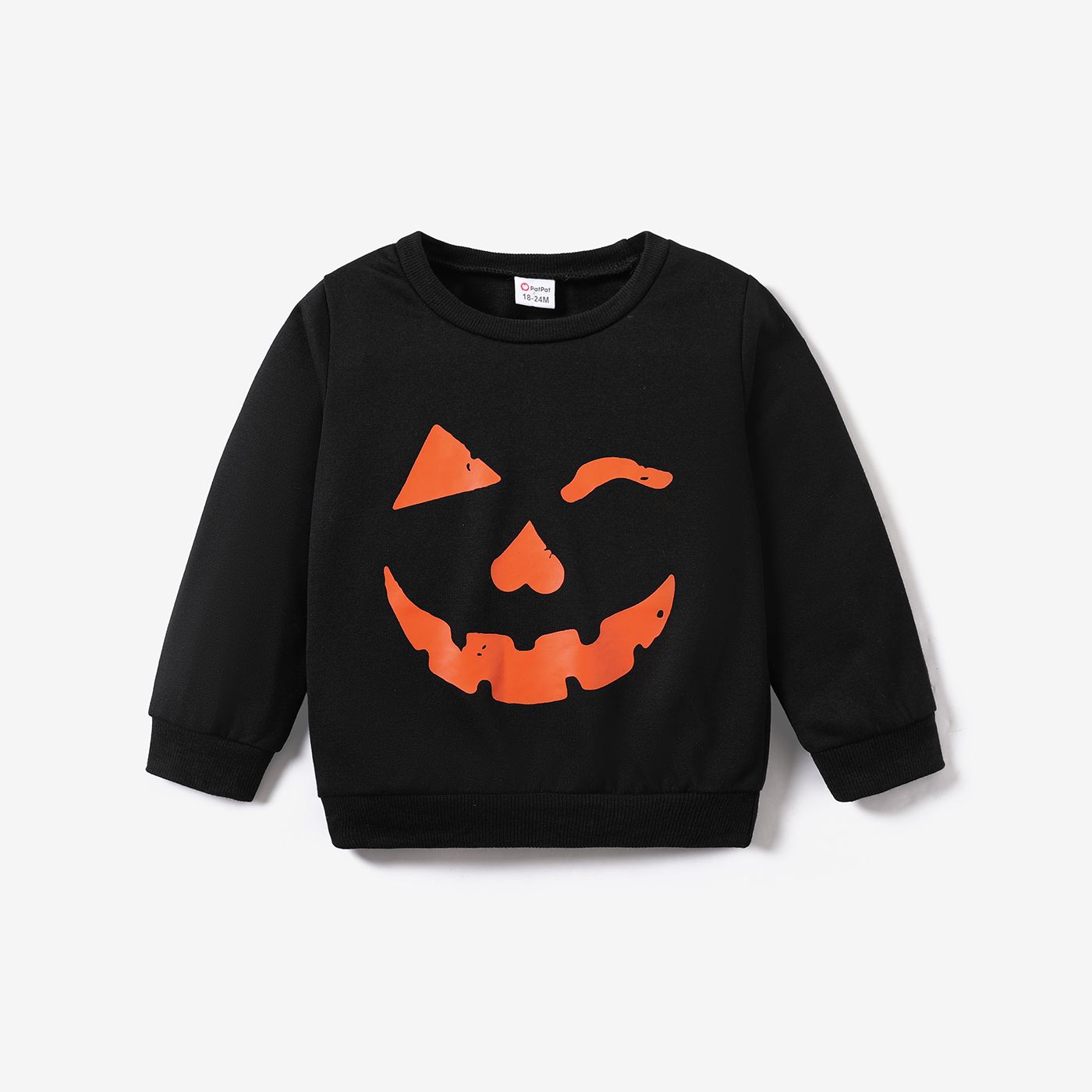 Sweat-shirt à Imprimé Citrouille D'halloween Pour Tout-petit Garçon/fille