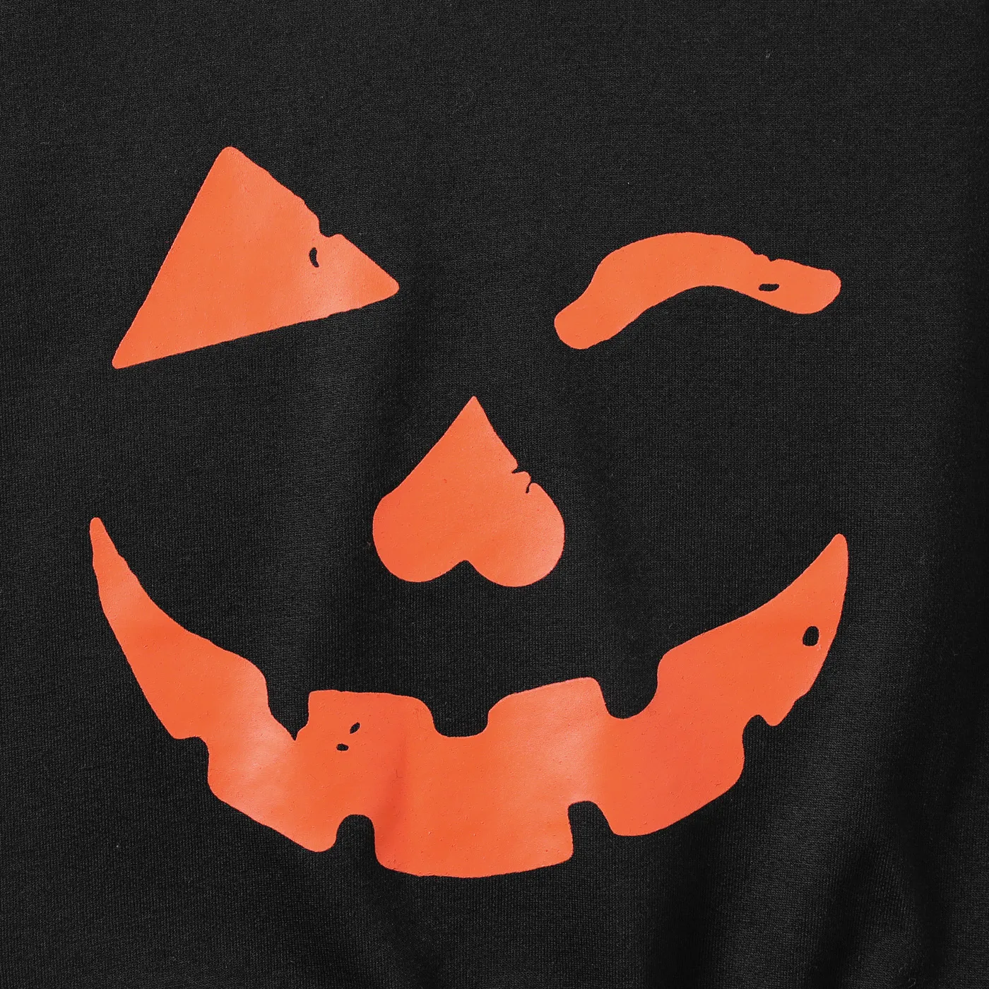 Toddler Boy/Girl Halloween Pumpkin Print Pullover Sweatshirt Black image 3