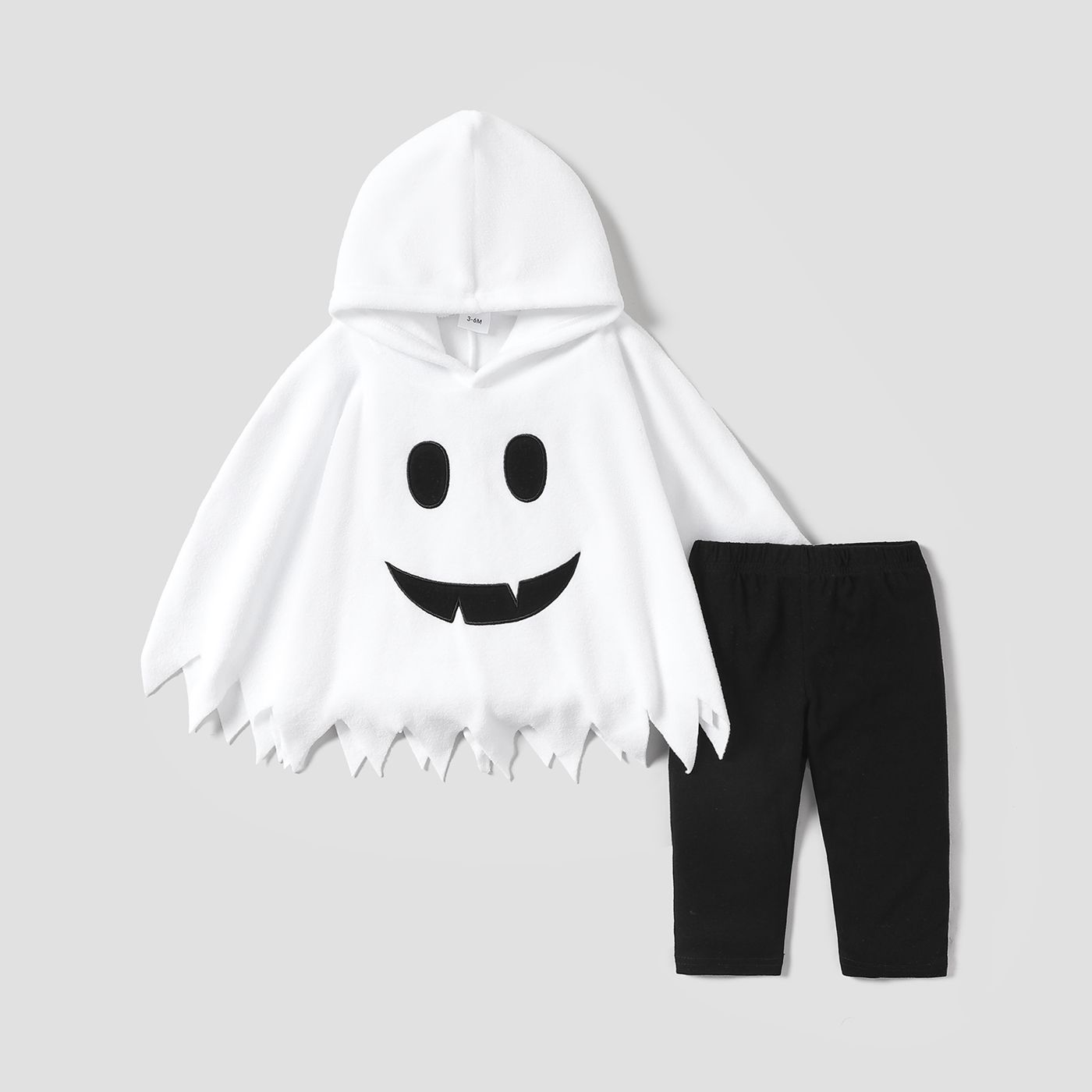

Halloween 2pcs Baby Boy/Girl 95% Cotton Leggings and Pumpkin Print Hooded Cloak Set