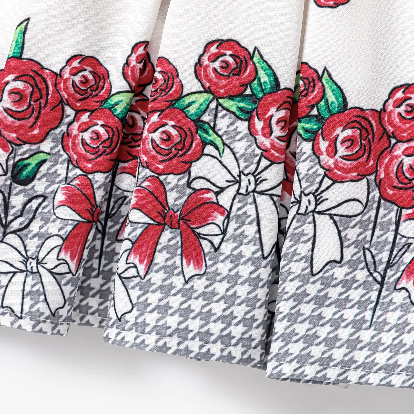 Baby Girl Hyper-Tactile 3D Big Flower Sweet Dress  Red image 5