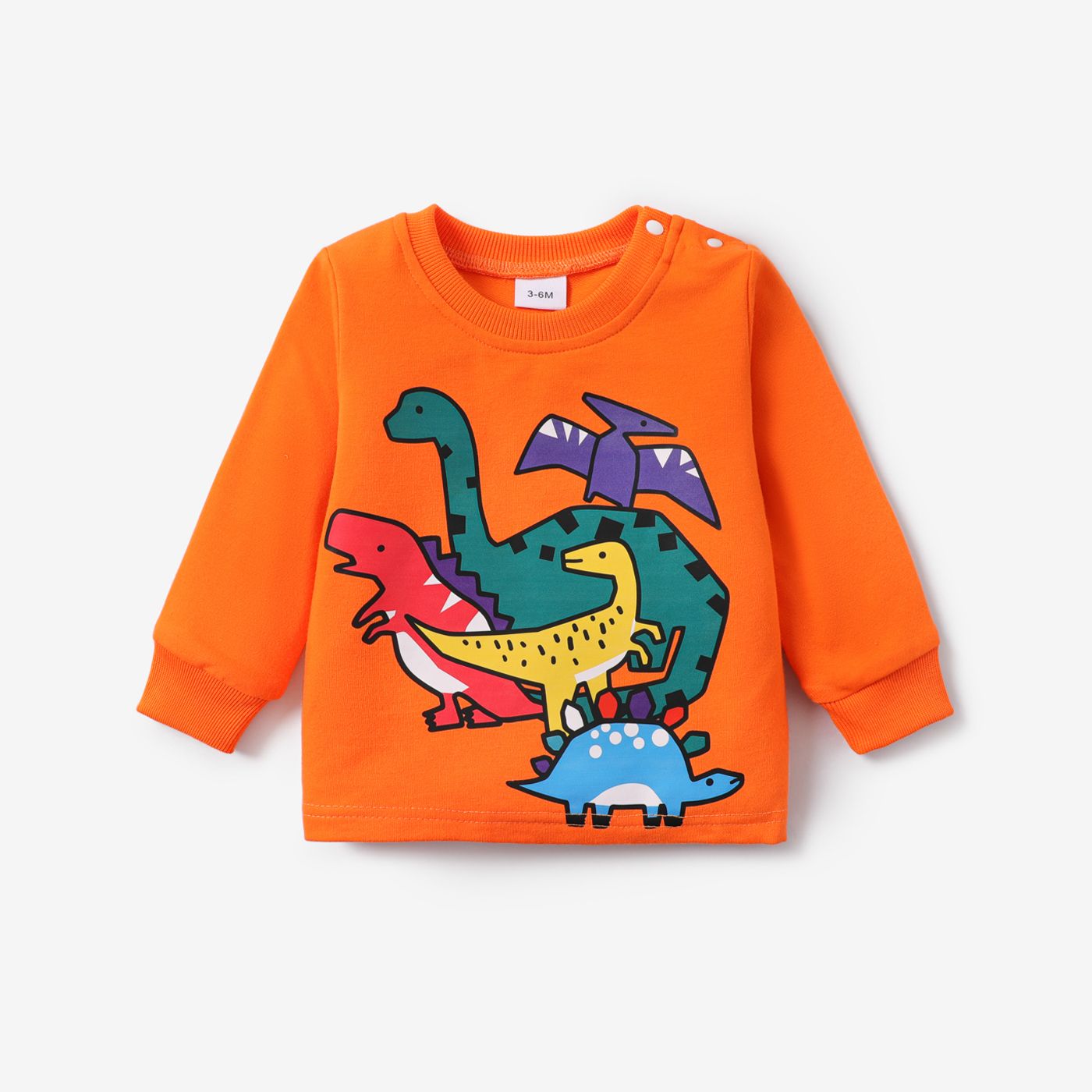 Baby Boy Sweat-shirt à Manches Longues Sur Le Thème Des Dinosaures