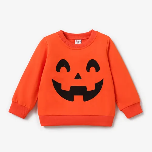 Toddler Girl/Boy Halloween Pattern Sweatshirt