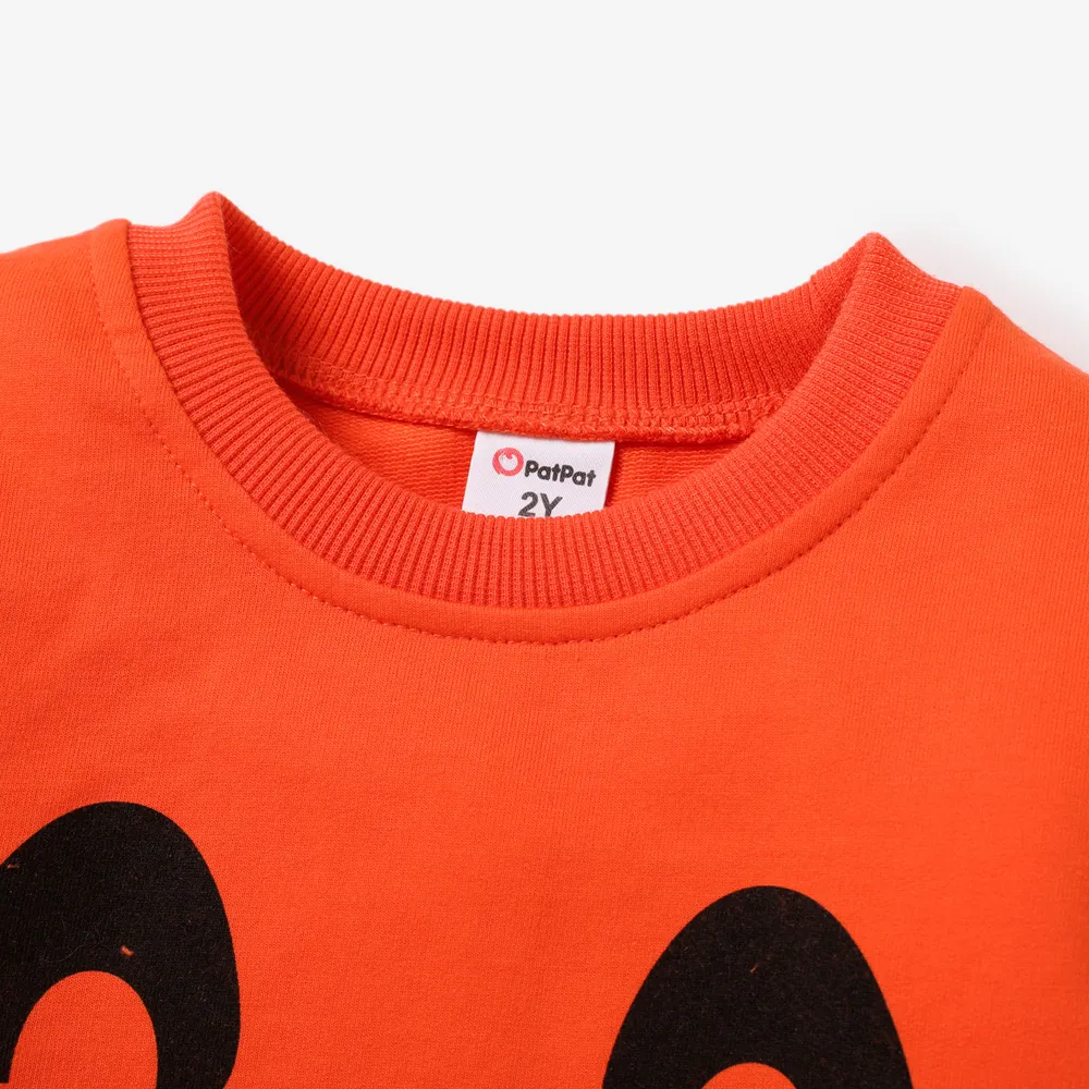 Toddler Girl/Boy Halloween Pattern Sweatshirt big image 4