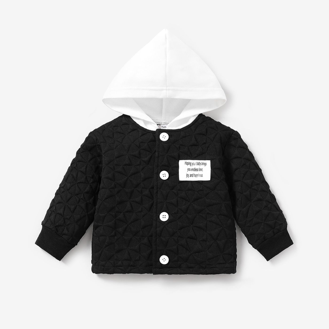 Baby Boy Avant-garde Solid Color Long Sleeve Coat