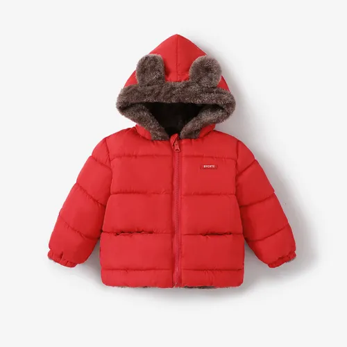 Toddler Boy/Girl Solid Color Thick Down Jacket