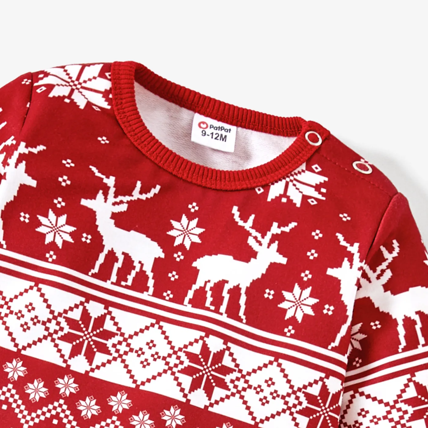 Christmas Family Matching Festival Theme Print Long Sleeve Tops  image 3