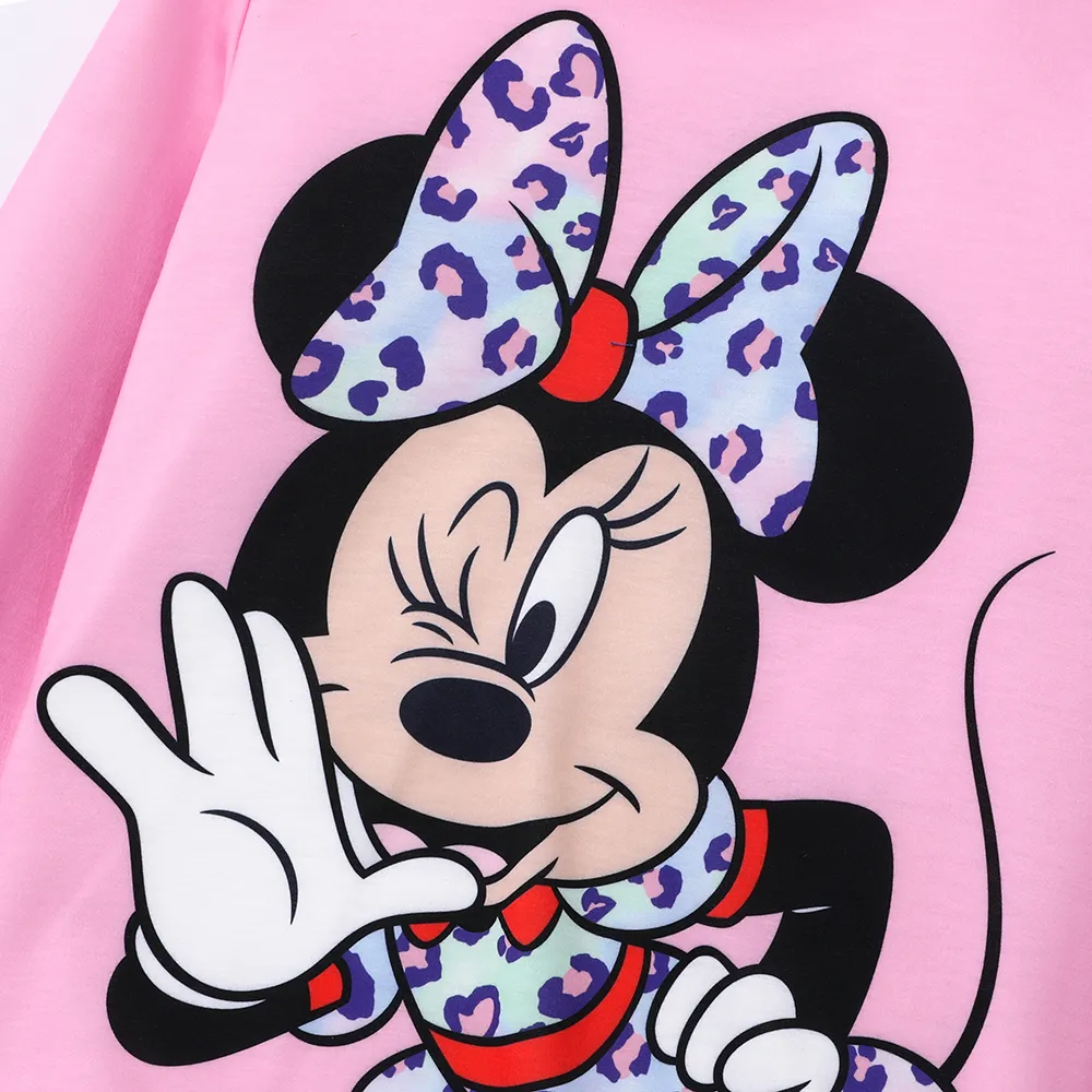 Disney Mickey and Friends 2 unidades Chicos Conjuntos Chica Personajes Con capucha Rosado big image 1