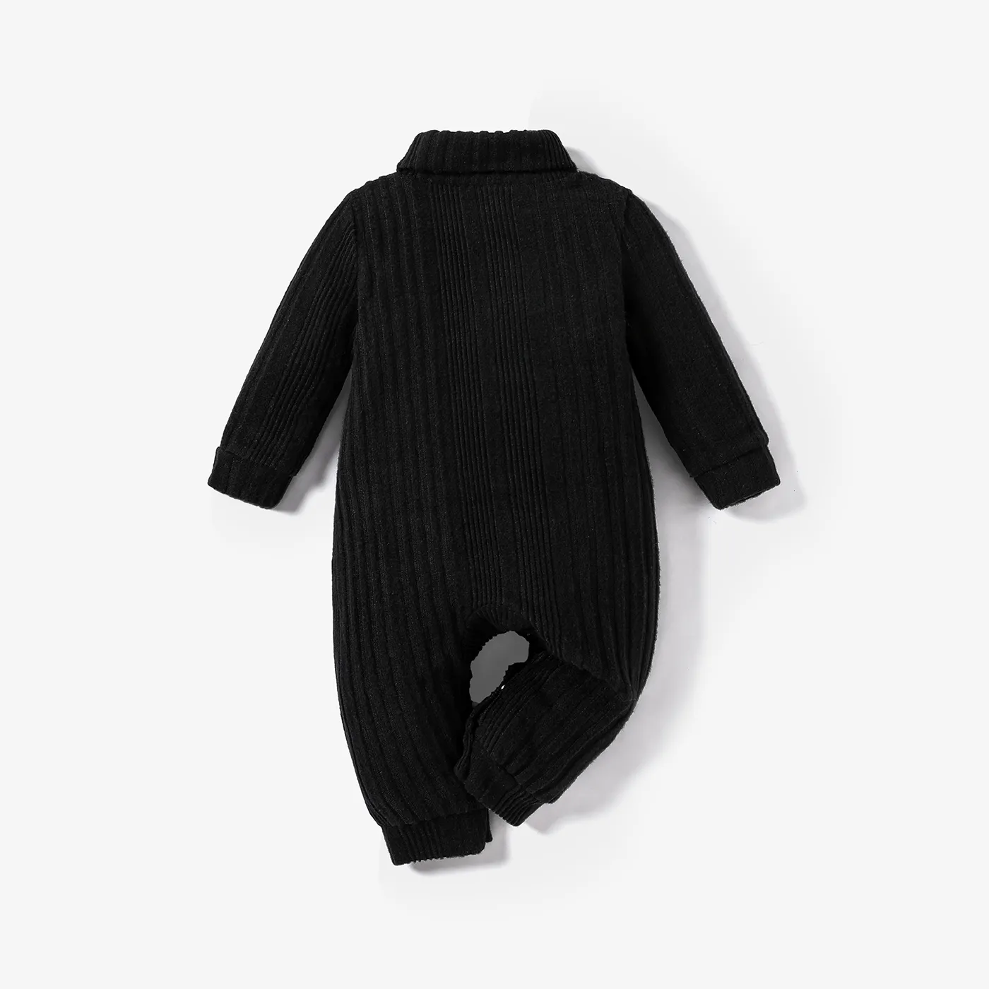 Baby Boy Basic Solid Color Long Sleeve Jumpsuit  image 3
