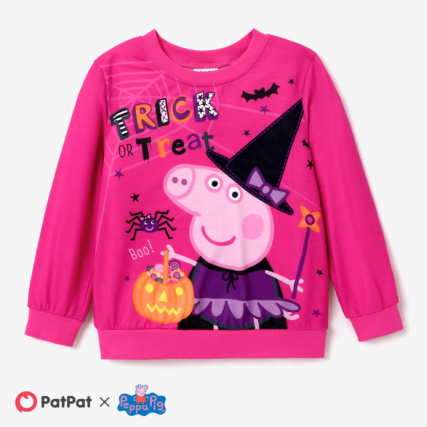 

Peppa Pig Halloween Toddler Girl/Boy Piggy Pumpkin Long-sleeve Top