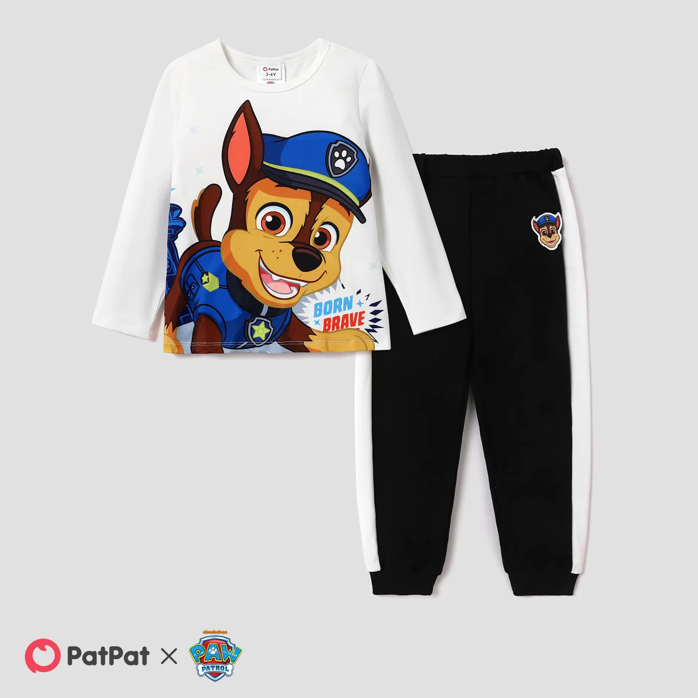 PAW Patrol Toddler Boy Character Print White Top or Blue Waistcoat or Black Pants  image 6