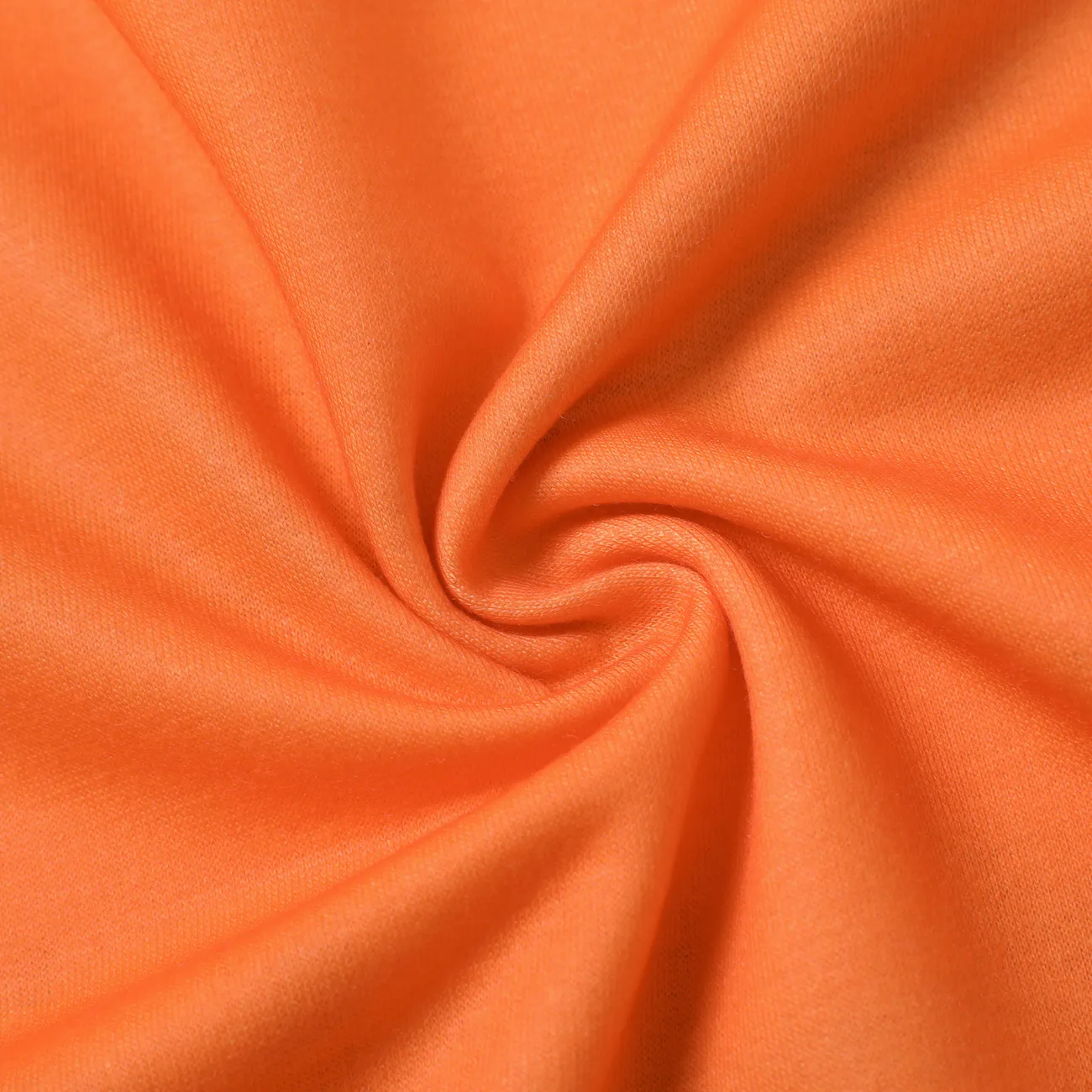 تي شيرت 4 - 14 سنة للجنسين كم طويل نقش الهالوين الهالوين البرتقالي big image 1