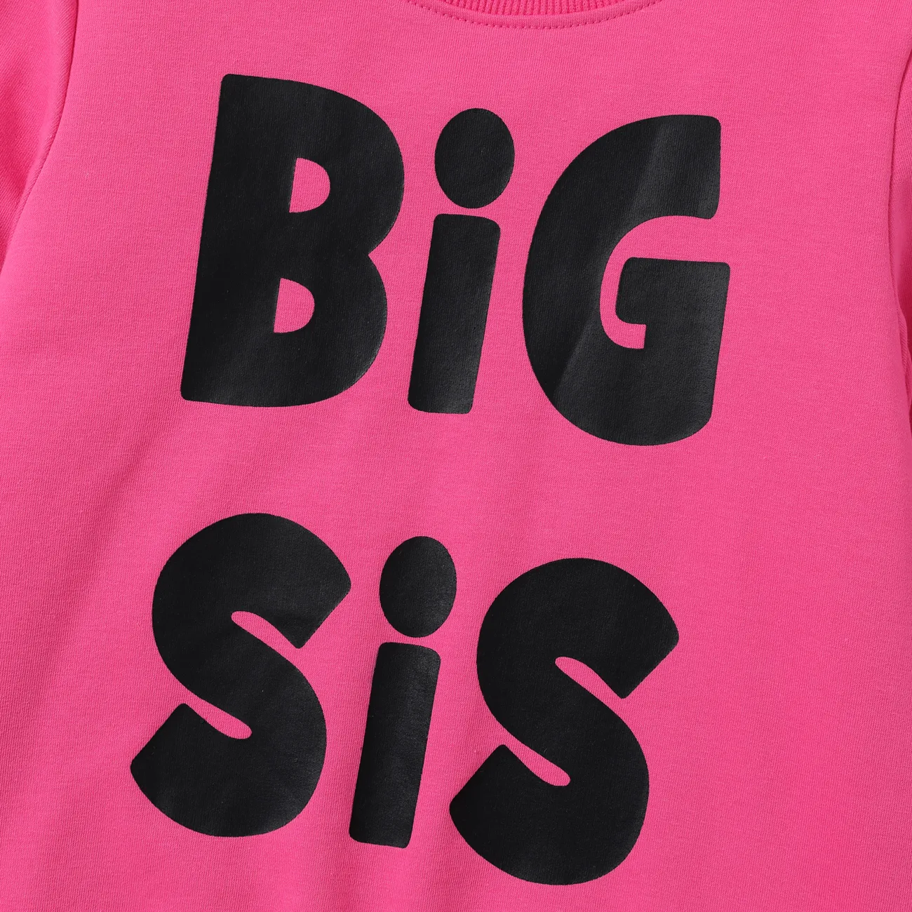 Kid Girl Avant-garde Letter Sweatshirt Hot Pink big image 1