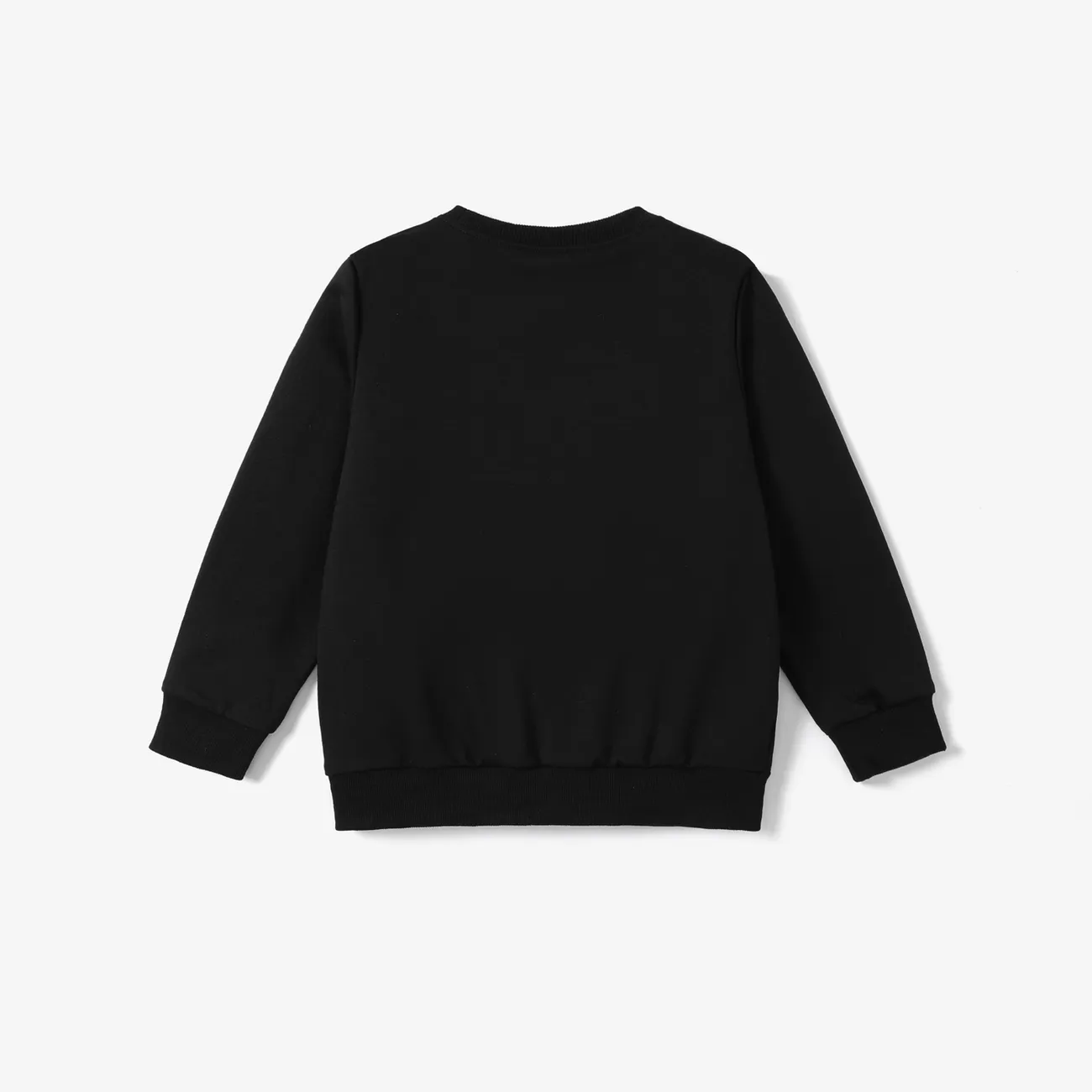 Kid Girl Avant-garde Letter Sweatshirt Black big image 1