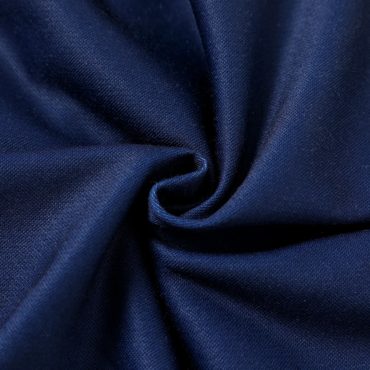 Criança Menino Costuras de tecido Letras Blusões e casacos Azul Escuro big image 1