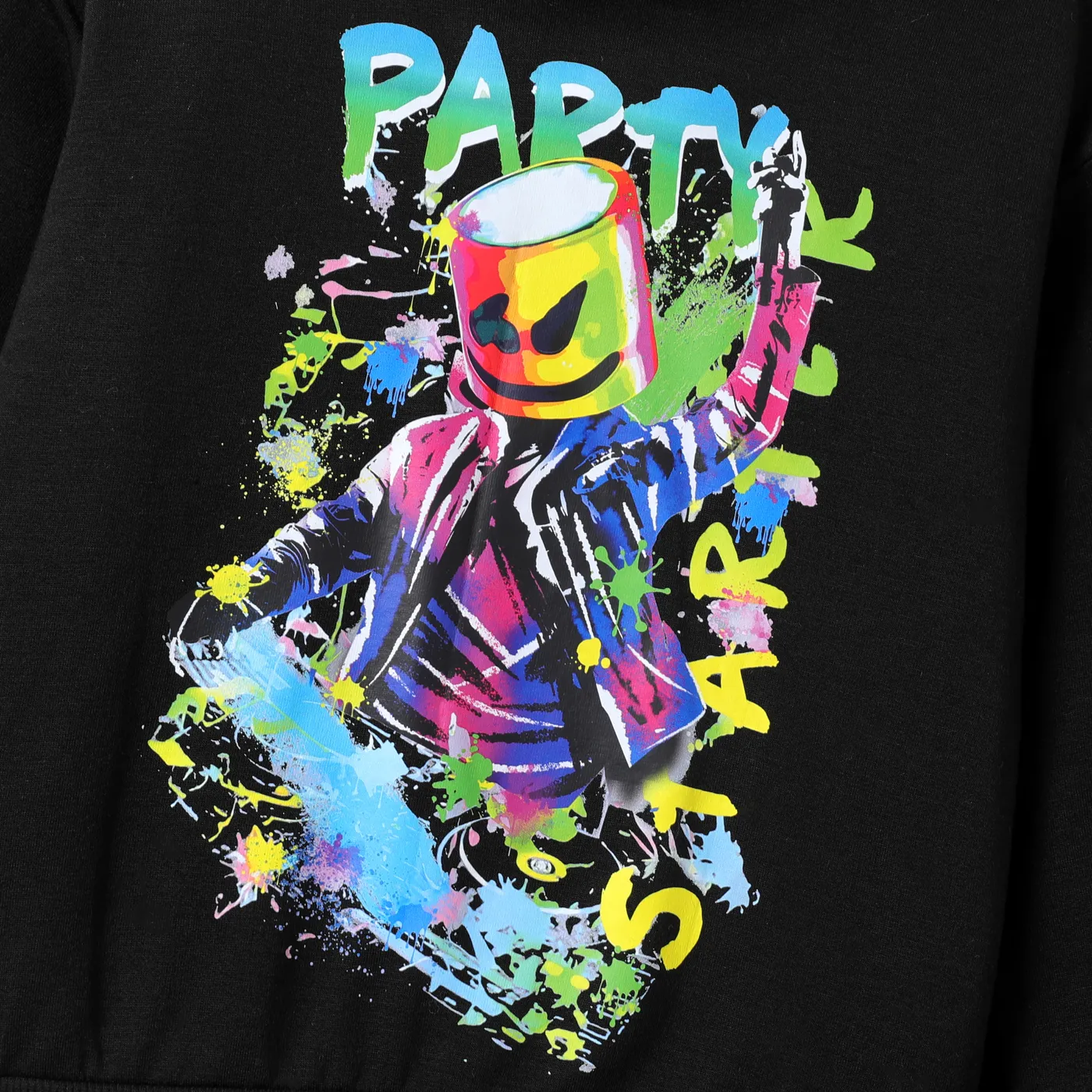 2pcs Kid Boy Trendy Pattern Hooded Casual Set  image 5
