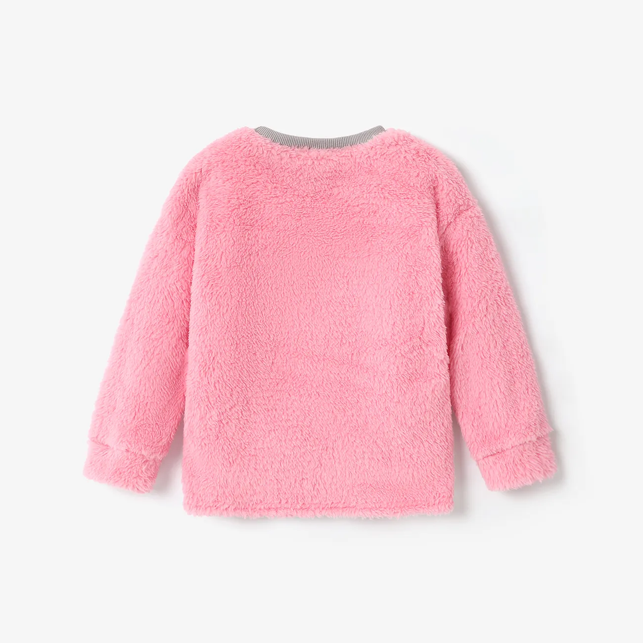 Enfants Fille Couture de tissus Pull Sweat-shirt bloc de couleur big image 1