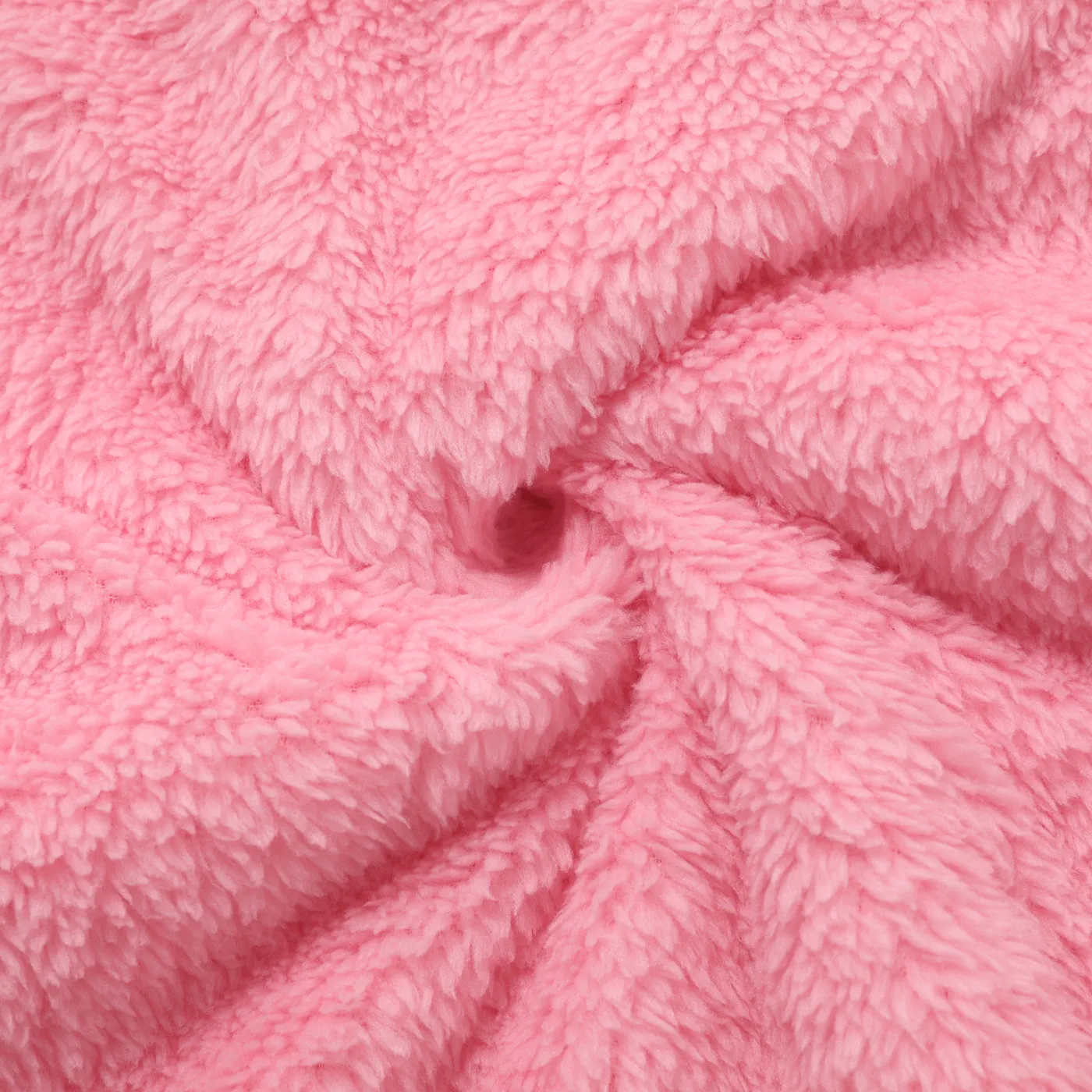 Kid Girl Sweet Colorblock Fleece Pullover Sweatshirt ColorBlock image 6