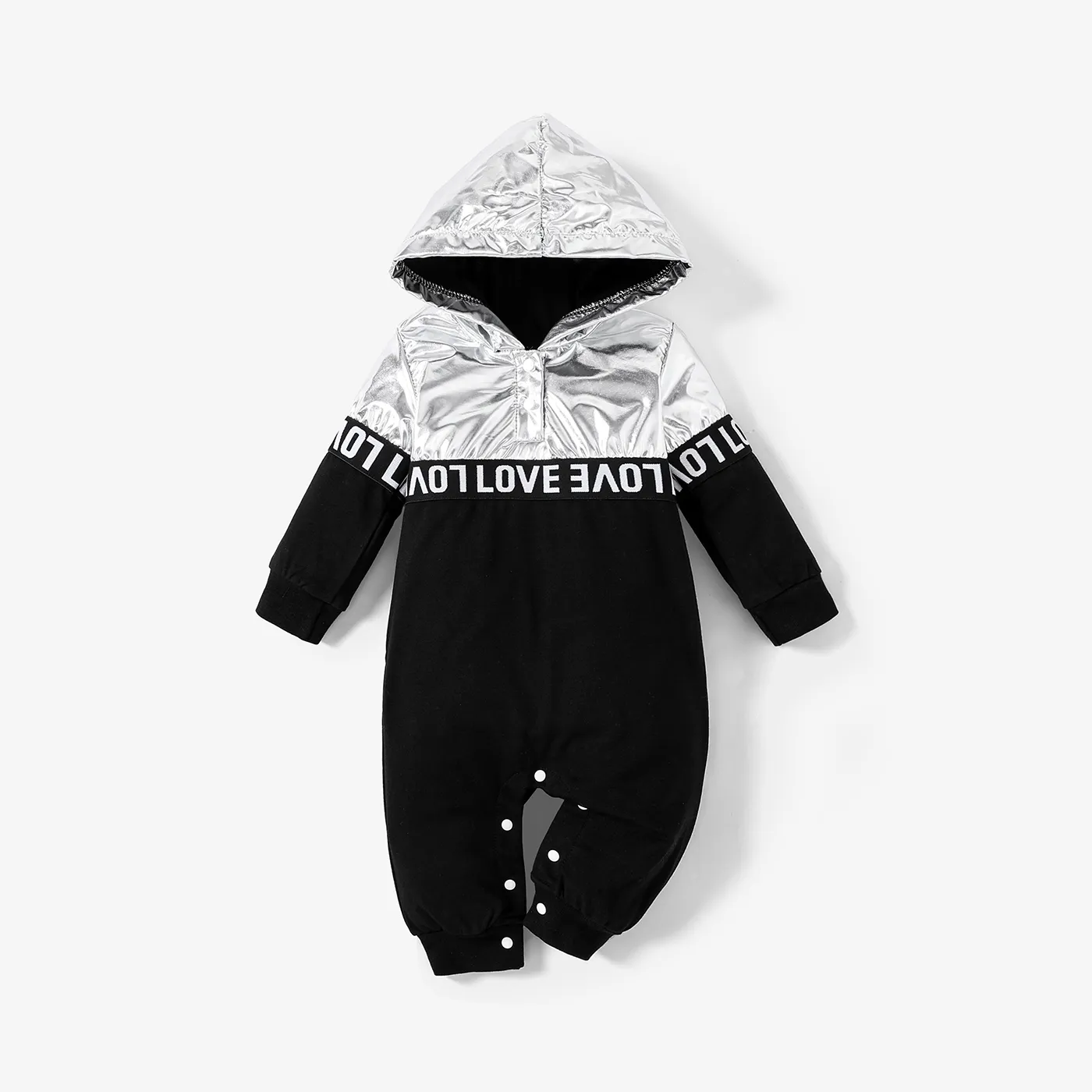 Baby Boy Avant-garde Letter Stitching Jumpsuit