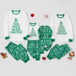 Christmas Letter Tree Print Family Matching Pajamas Sets (Flame Resistant)  image 3