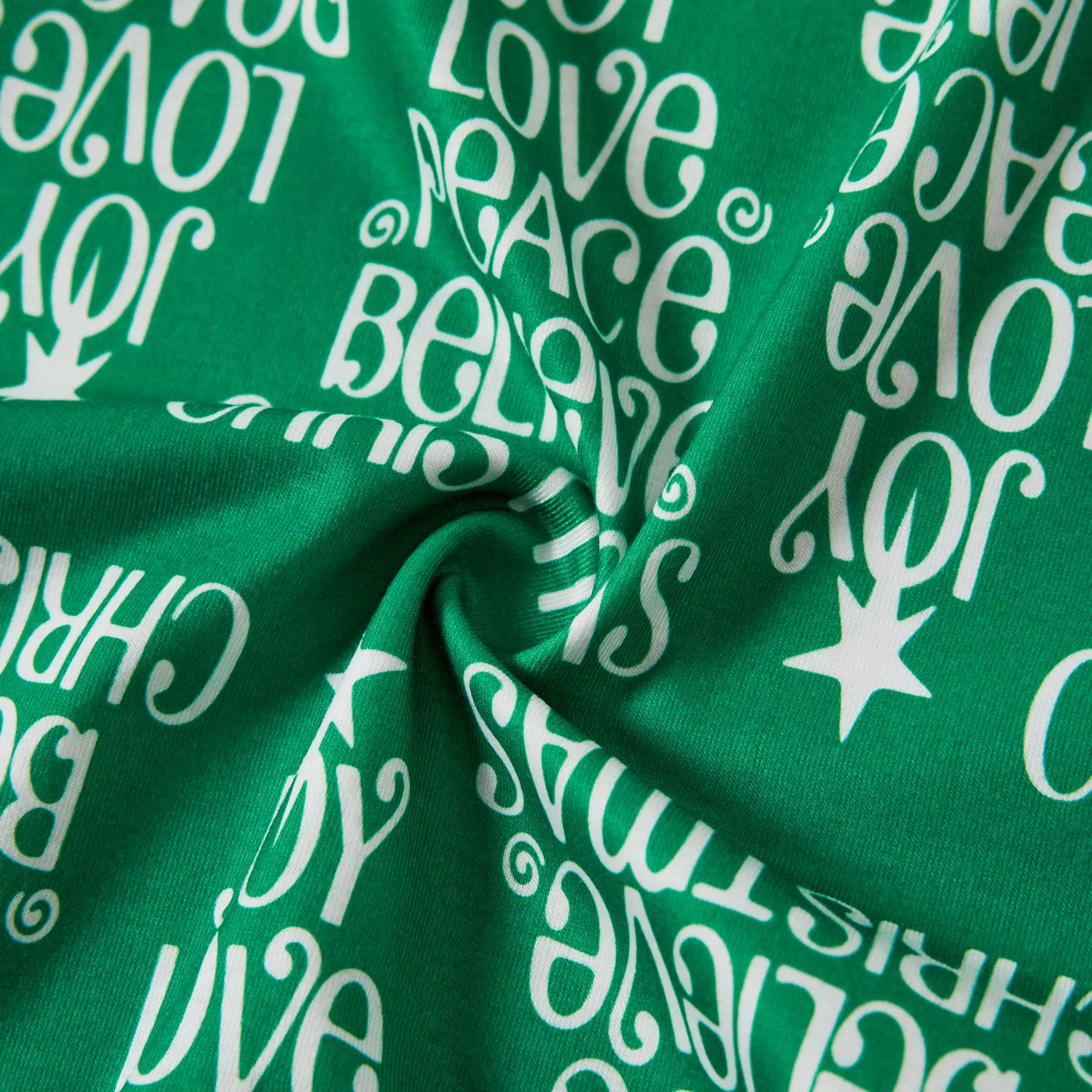 Christmas Letter Tree Print Family Matching Pajamas Sets (Flame Resistant)  image 6