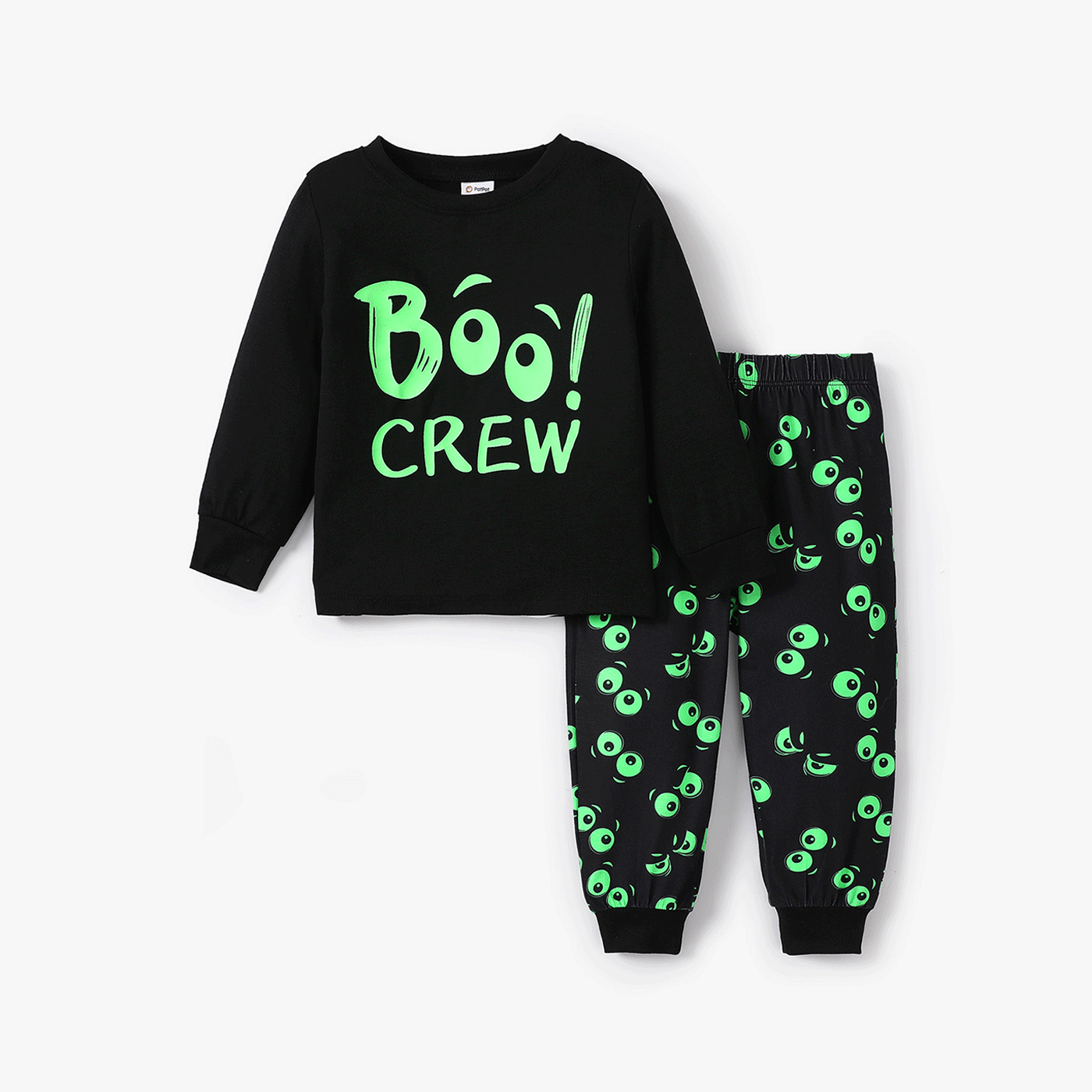 2pcs Toddler Boy/Girl Childlike Letter Pajama Set