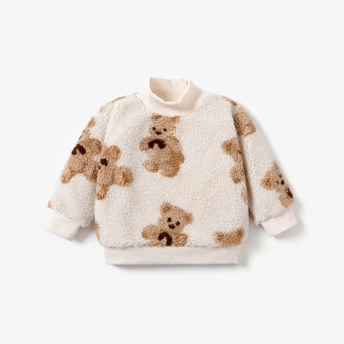 PatPat Teddy Sweater White big image 1