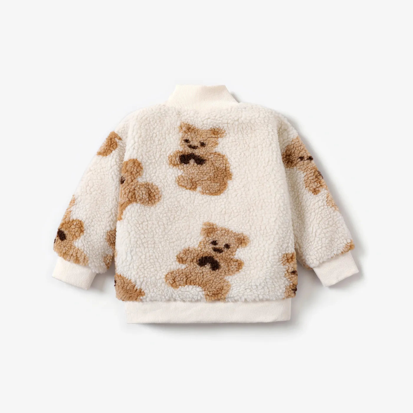PatPat Teddy Sweater White image 5