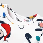 Disney Mickey and Friends Toddler Girl Christmas Full Print Bow Tie Long-sleeve Dress   image 3