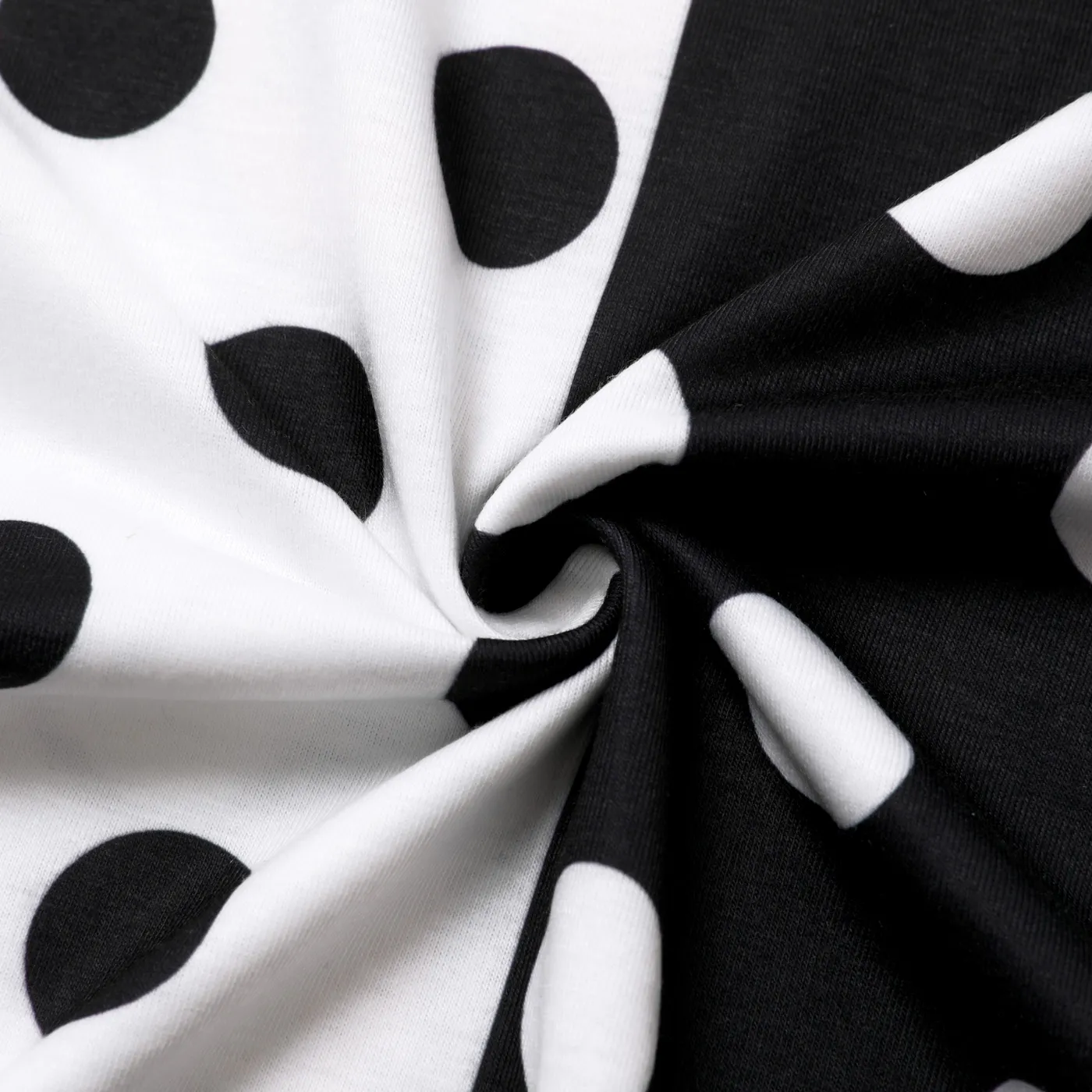 L.O.L. SURPRISE! Toddler Girl Polka Dots Colorblock Ruffled Long-sleeve Dress Color block image 4