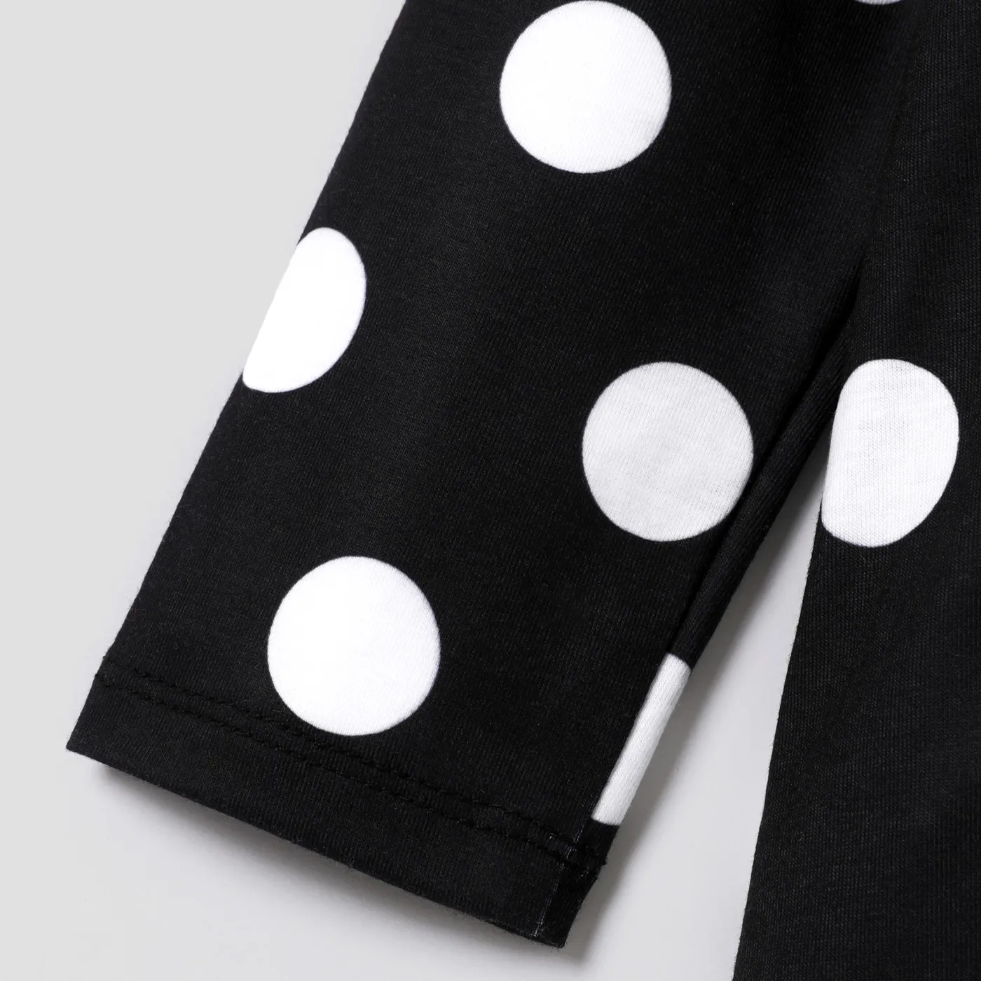 L.O.L. SURPRISE! Toddler Girl Polka Dots Colorblock Ruffled Long-sleeve Dress Color block image 6