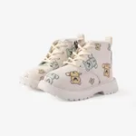  Toddlers and Kids Bear Print Side Zipper Boots Beige