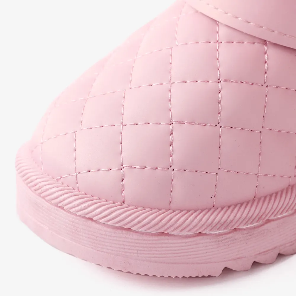 Toddler & Kids Basic Solid Color Buckle Decor Snow Boots big image 5