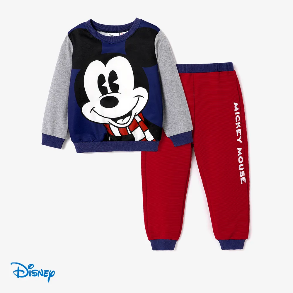 Disney Mickey and Friends Toddler Boy Mickey Mouse Pattern Print Long-sleeve Top or Pants  big image 5