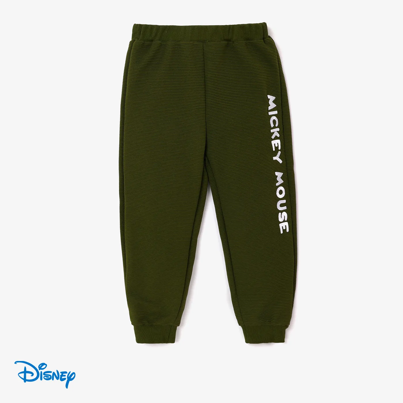 Disney Mickey and Friends Toddler Boy Mickey Mouse Pattern Print Long-sleeve Top or Pants Army green