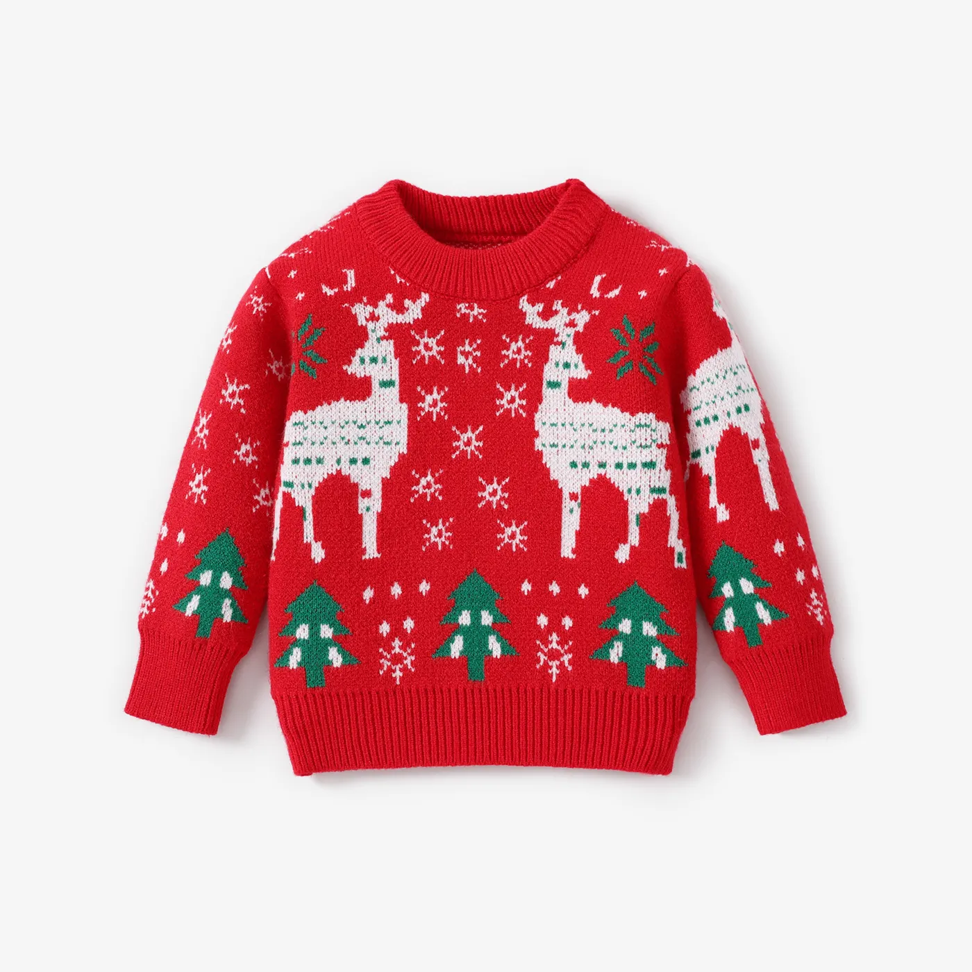 Baby/Toddler Boy/Girl Childlike Christmas Sweater Red