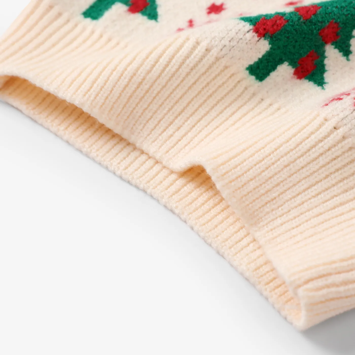 Baby/Toddler Boy/Girl Childlike Christmas Sweater Apricot image 5